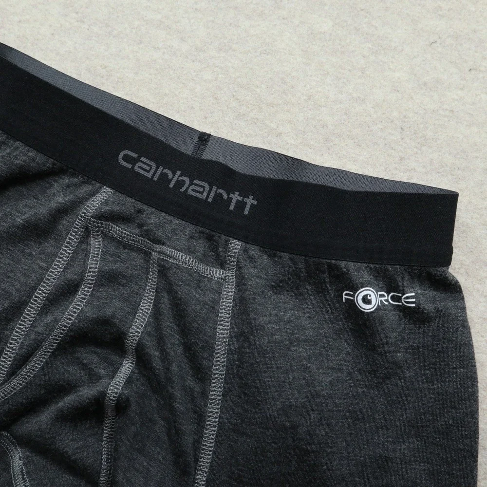 Carhartt Force Base Layer Pants Small Gray Modern Wool Blend Thermal Long Johns